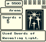 GAME: Used Swords of Revealing Light.